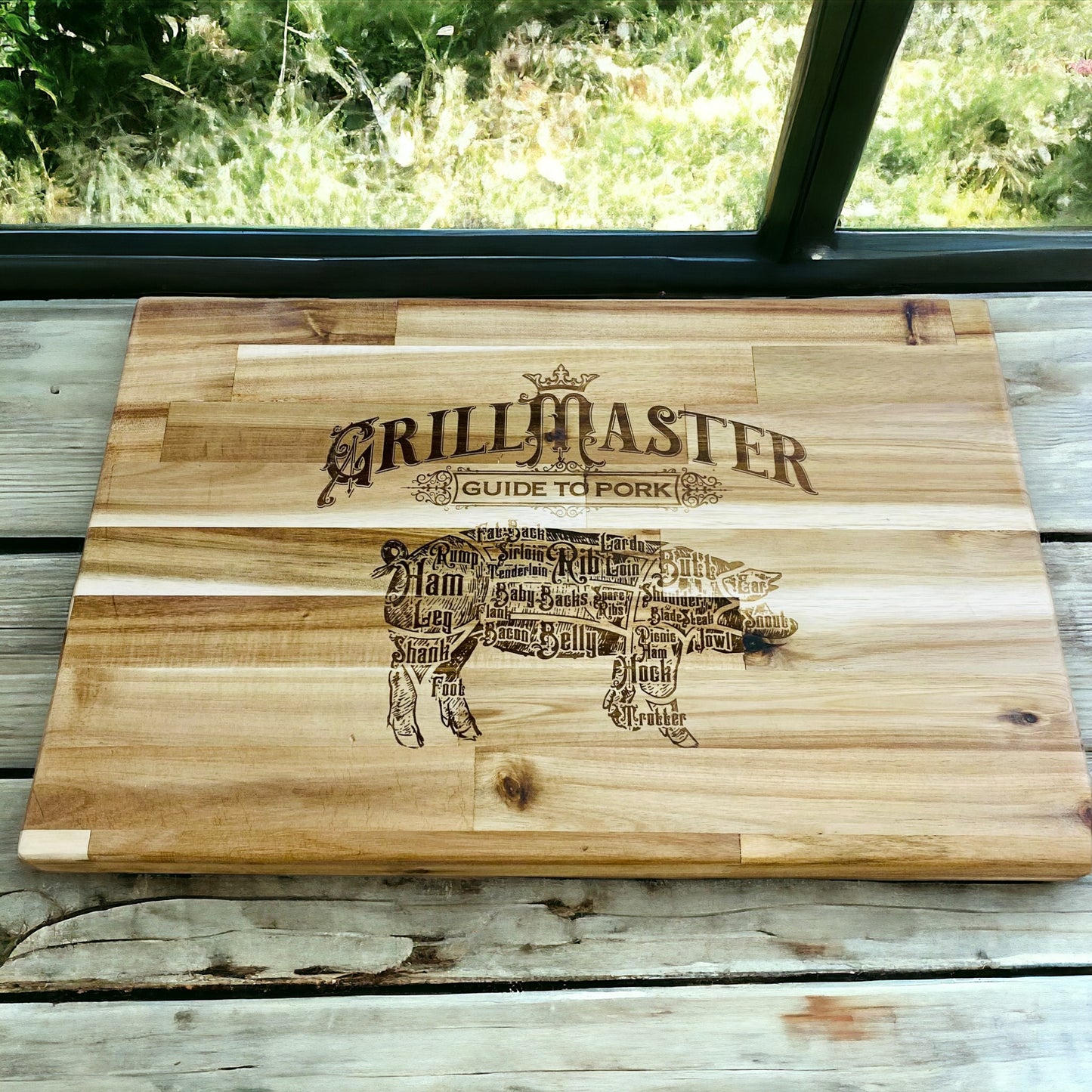 Grill Themed Cutting Board