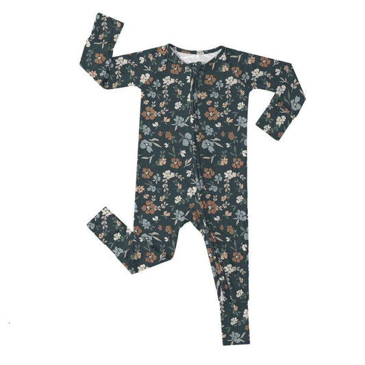 Fall Floral Bamboo Zippy Pajamas