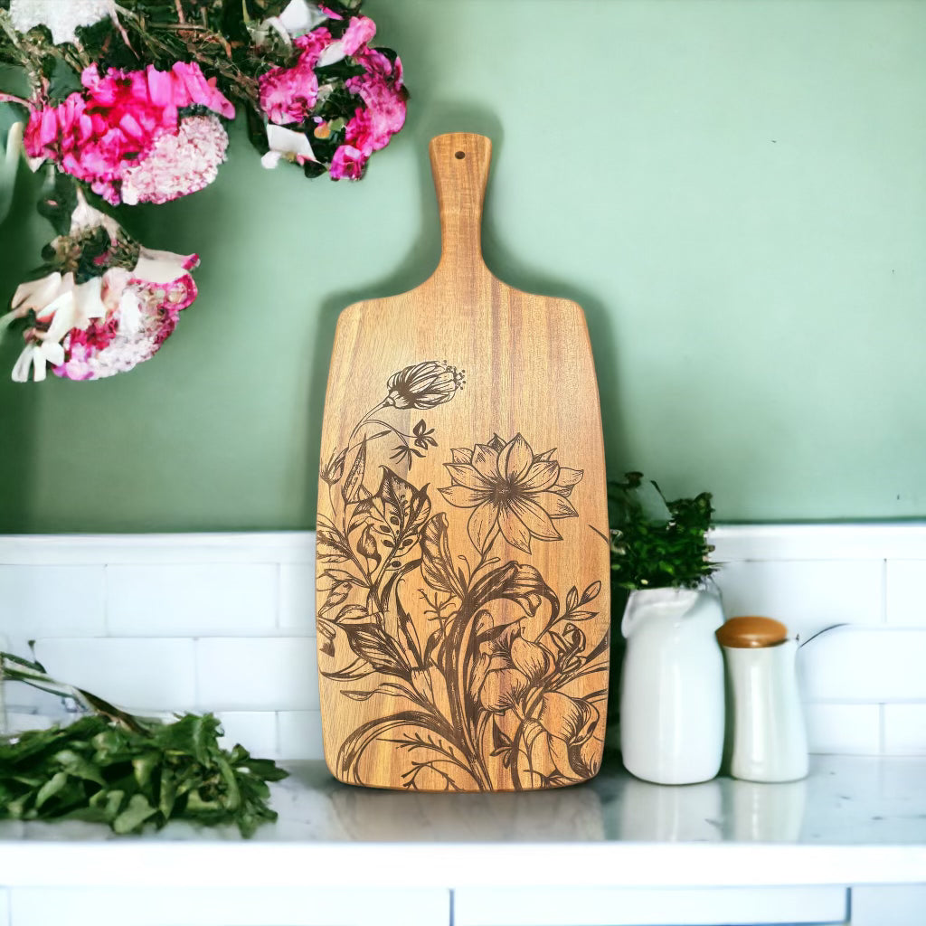 Floral Serving Board